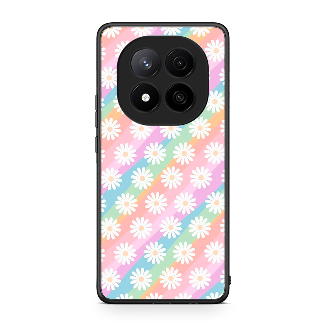 Xiaomi Redmi Note 14 Pro Plus 5G White Daisies θήκη από τη Smartfits με σχέδιο στο πίσω μέρος και μαύρο περίβλημα | Smartphone case with colorful back and black bezels by Smartfits