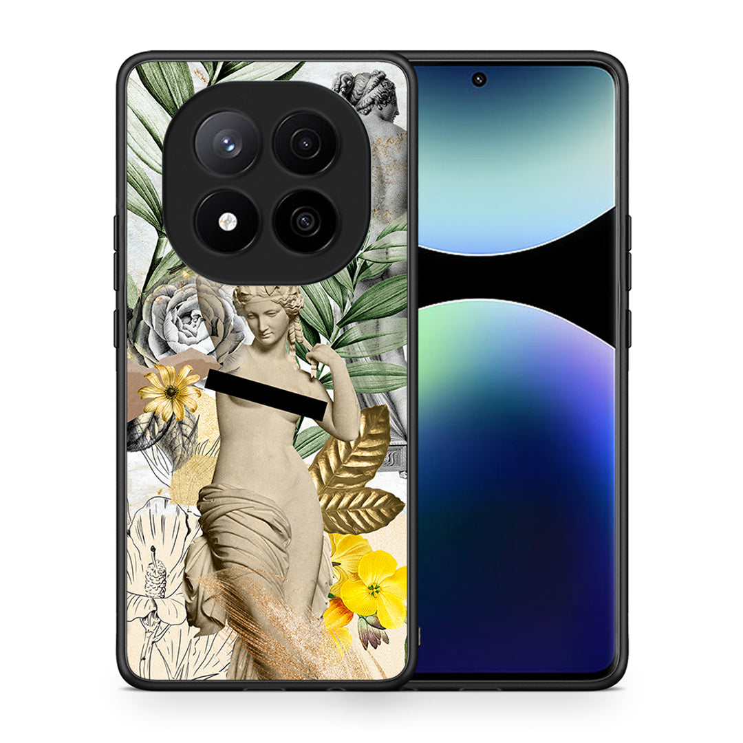 Θήκη Xiaomi Redmi Note 14 Pro Plus 5G Woman Statue από τη Smartfits με σχέδιο στο πίσω μέρος και μαύρο περίβλημα | Xiaomi Redmi Note 14 Pro Plus 5G Woman Statue case with colorful back and black bezels