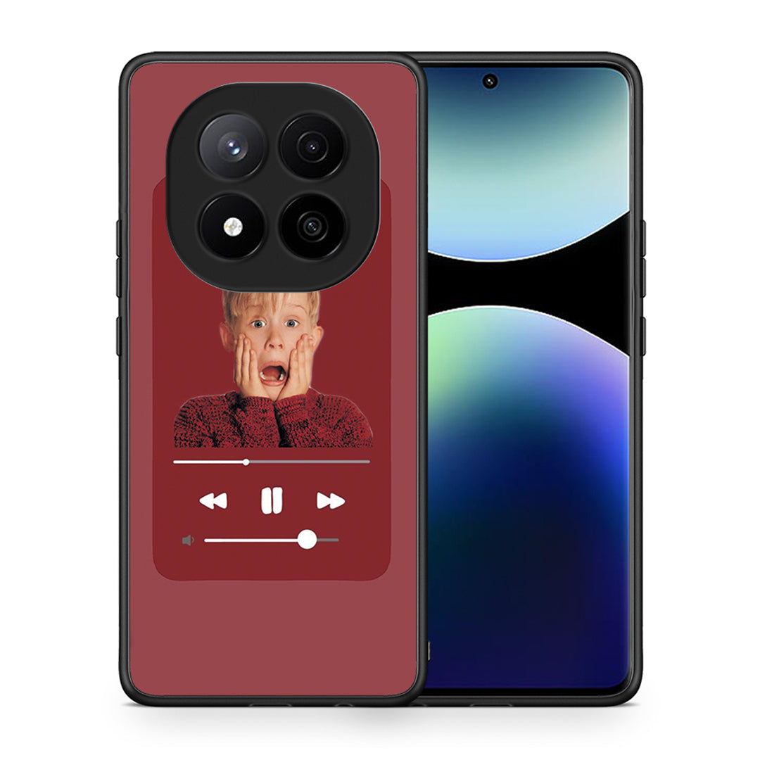 Θήκη Xiaomi Redmi Note 14 Pro Plus 5G Xmas Alone Music από τη Smartfits με σχέδιο στο πίσω μέρος και μαύρο περίβλημα | Xiaomi Redmi Note 14 Pro Plus 5G Xmas Alone Music case with colorful back and black bezels