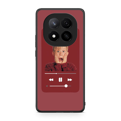 Xiaomi Redmi Note 14 Pro Plus 5G Xmas Alone Music θήκη από τη Smartfits με σχέδιο στο πίσω μέρος και μαύρο περίβλημα | Smartphone case with colorful back and black bezels by Smartfits