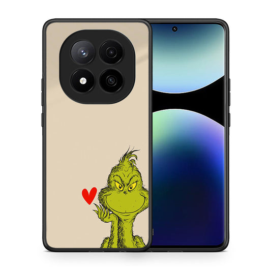 Θήκη Xiaomi Redmi Note 14 Pro Plus 5G Xmas Grinch από τη Smartfits με σχέδιο στο πίσω μέρος και μαύρο περίβλημα | Xiaomi Redmi Note 14 Pro Plus 5G Xmas Grinch case with colorful back and black bezels