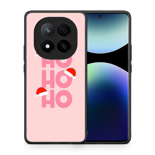 Θήκη Xiaomi Redmi Note 14 Pro Plus 5G Xmas Ho Ho Ho από τη Smartfits με σχέδιο στο πίσω μέρος και μαύρο περίβλημα | Xiaomi Redmi Note 14 Pro Plus 5G Xmas Ho Ho Ho case with colorful back and black bezels