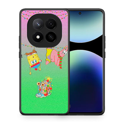 Θήκη Xiaomi Redmi Note 14 Pro Plus 5G Xmas Lights από τη Smartfits με σχέδιο στο πίσω μέρος και μαύρο περίβλημα | Xiaomi Redmi Note 14 Pro Plus 5G Xmas Lights case with colorful back and black bezels