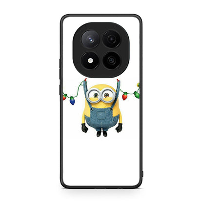 Xiaomi Redmi Note 14 Pro Plus 5G Xmas Minion Lights θήκη από τη Smartfits με σχέδιο στο πίσω μέρος και μαύρο περίβλημα | Smartphone case with colorful back and black bezels by Smartfits