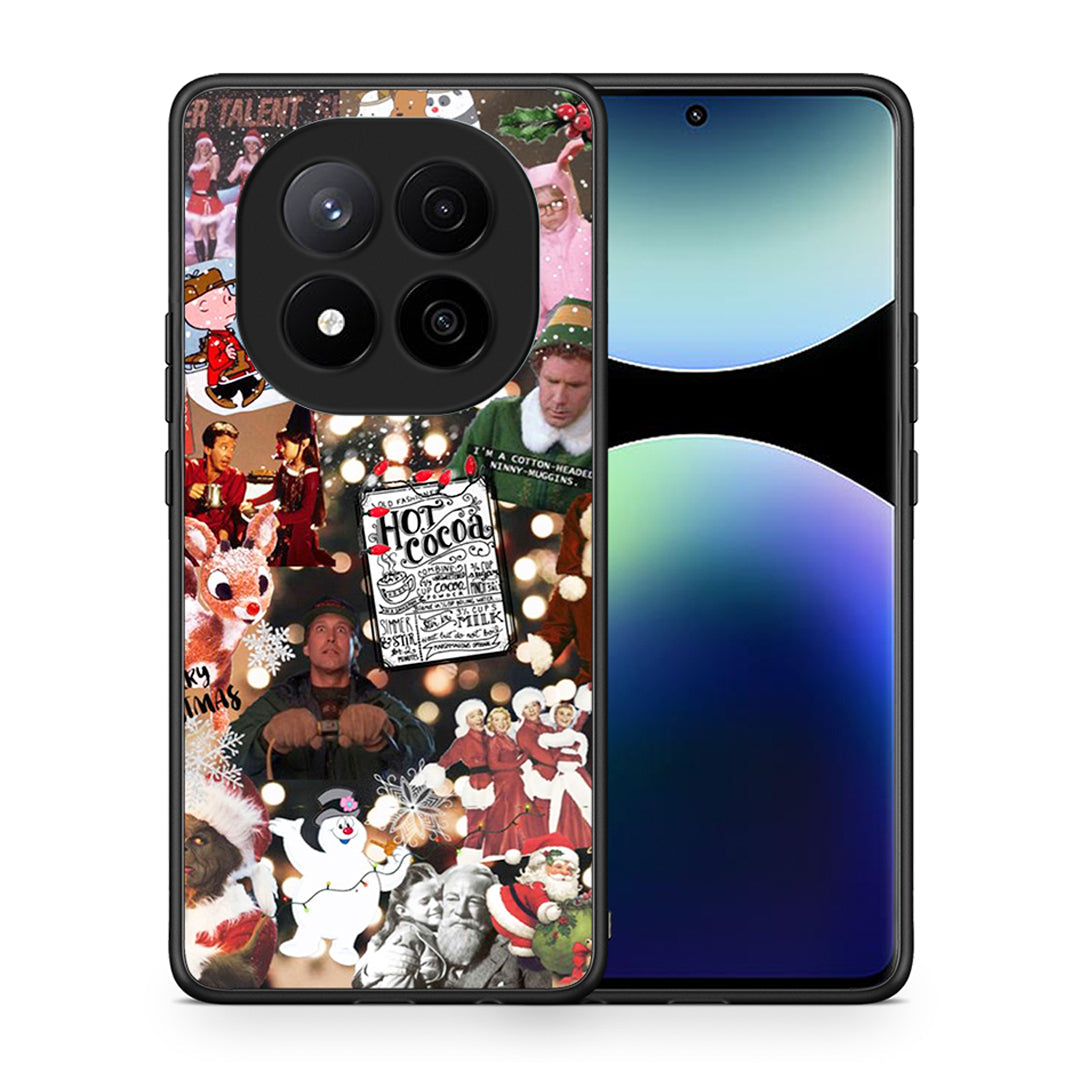 Θήκη Xiaomi Redmi Note 14 Pro Plus 5G Xmas Movies από τη Smartfits με σχέδιο στο πίσω μέρος και μαύρο περίβλημα | Xiaomi Redmi Note 14 Pro Plus 5G Xmas Movies case with colorful back and black bezels