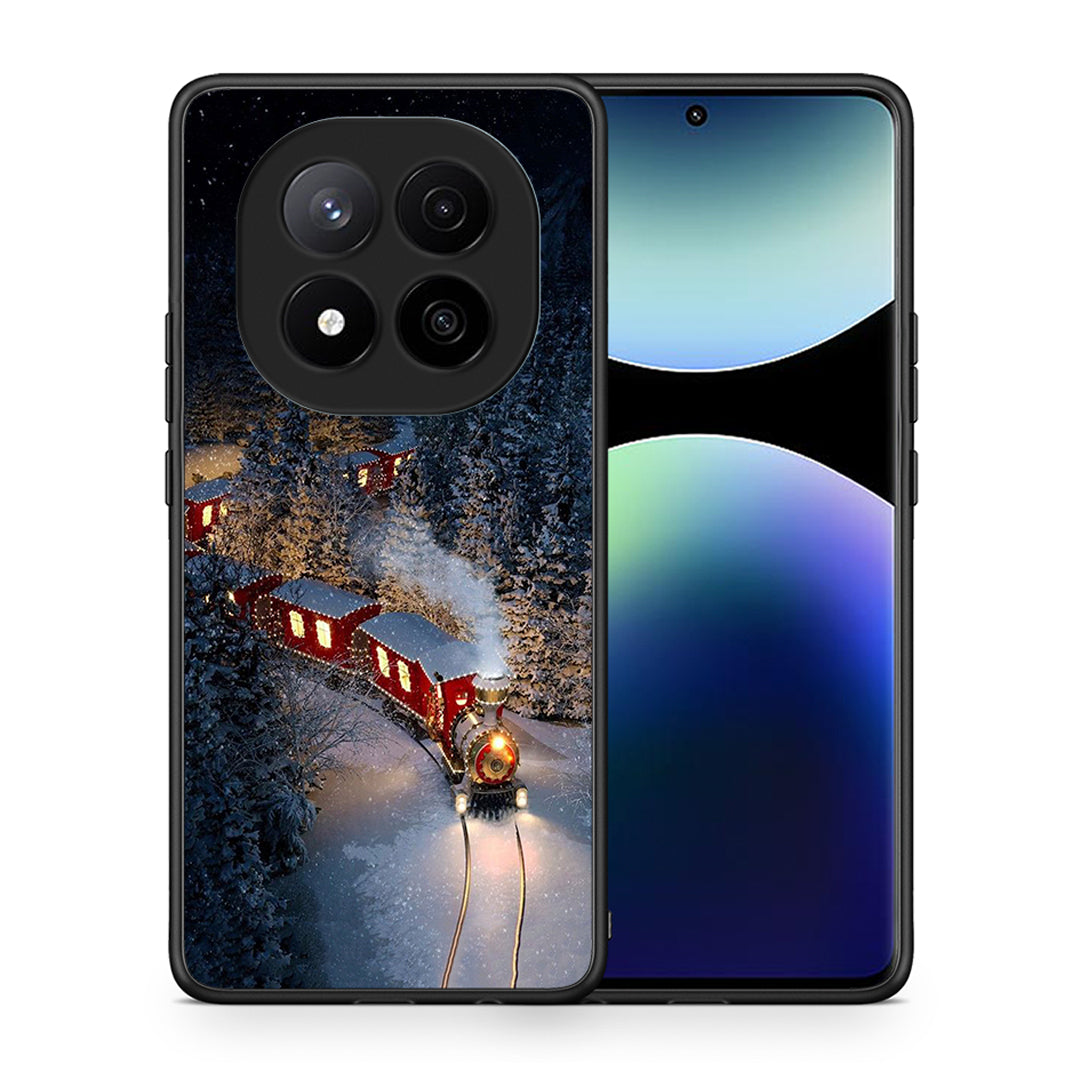 Θήκη Xiaomi Redmi Note 14 Pro Plus 5G Xmas Train από τη Smartfits με σχέδιο στο πίσω μέρος και μαύρο περίβλημα | Xiaomi Redmi Note 14 Pro Plus 5G Xmas Train case with colorful back and black bezels