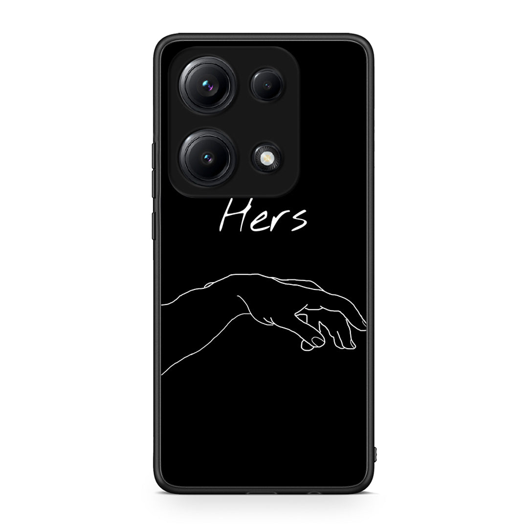 Xiaomi Redmi Note 14S Aeshetic Love 1 Θήκη Αγίου Βαλεντίνου από τη Smartfits με σχέδιο στο πίσω μέρος και μαύρο περίβλημα | Smartphone case with colorful back and black bezels by Smartfits