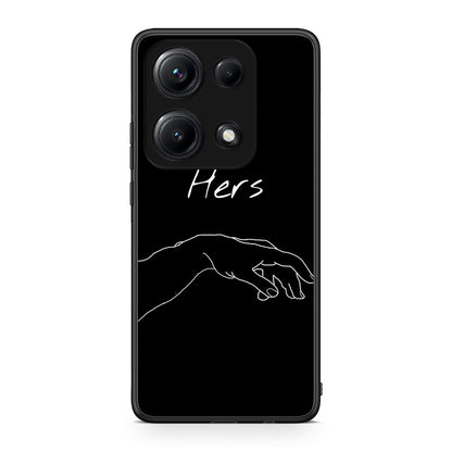 Xiaomi Redmi Note 14S Aeshetic Love 1 Θήκη Αγίου Βαλεντίνου από τη Smartfits με σχέδιο στο πίσω μέρος και μαύρο περίβλημα | Smartphone case with colorful back and black bezels by Smartfits