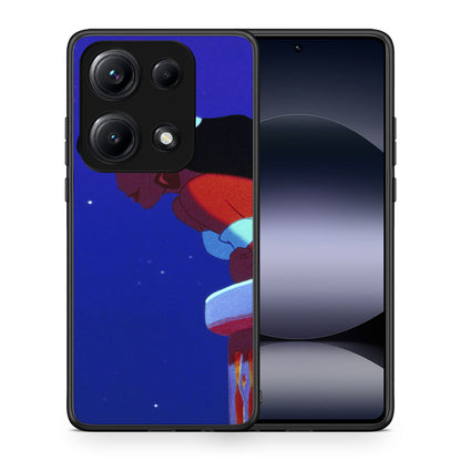 Θήκη Xiaomi Redmi Note 14S Alladin And Jasmine Love 2 από τη Smartfits με σχέδιο στο πίσω μέρος και μαύρο περίβλημα | Xiaomi Redmi Note 14S Alladin And Jasmine Love 2 case with colorful back and black bezels