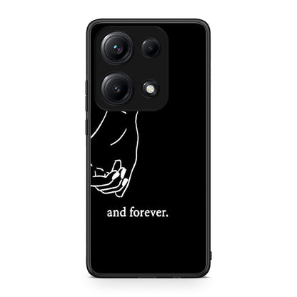 Xiaomi Redmi Note 14S Always & Forever 2 Θήκη Αγίου Βαλεντίνου από τη Smartfits με σχέδιο στο πίσω μέρος και μαύρο περίβλημα | Smartphone case with colorful back and black bezels by Smartfits