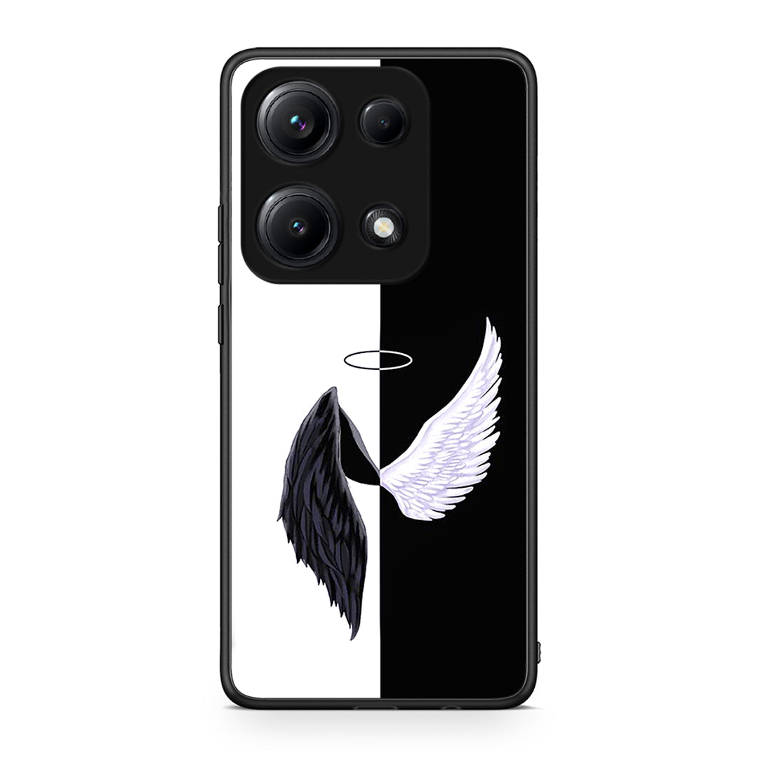Xiaomi Redmi Note 14S Angels Demons θήκη από τη Smartfits με σχέδιο στο πίσω μέρος και μαύρο περίβλημα | Smartphone case with colorful back and black bezels by Smartfits