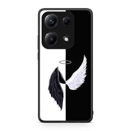 Xiaomi Redmi Note 14S Angels Demons θήκη από τη Smartfits με σχέδιο στο πίσω μέρος και μαύρο περίβλημα | Smartphone case with colorful back and black bezels by Smartfits