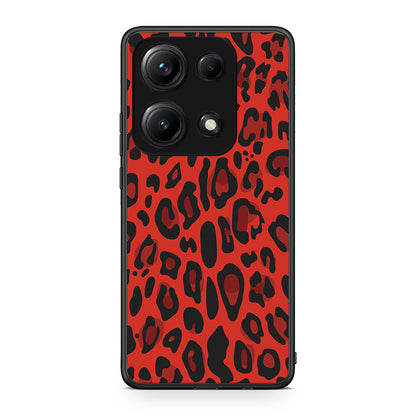 4 - Xiaomi Redmi Note 14S Red Leopard Animal case, cover, bumper