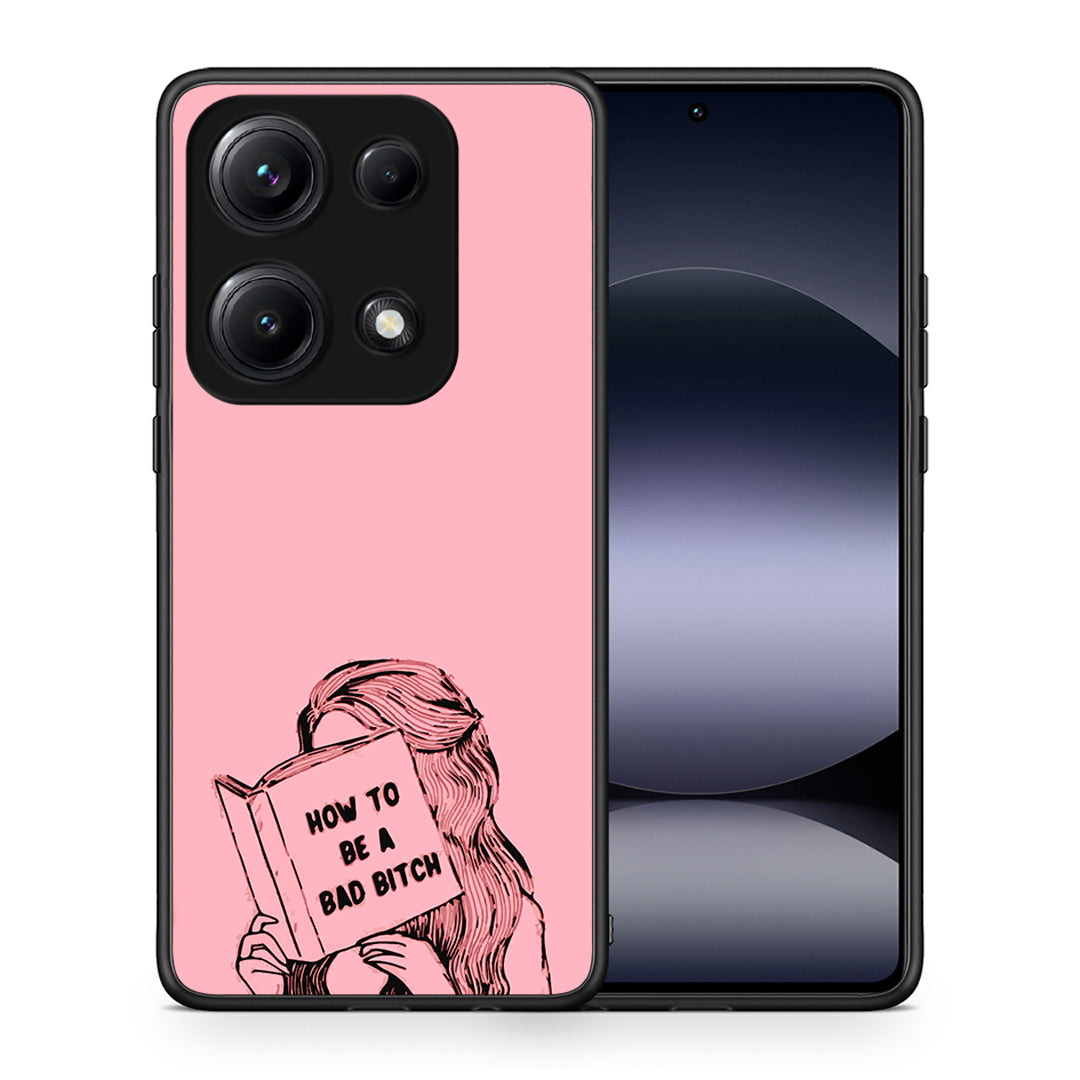 Θήκη Xiaomi Redmi Note 14S Bad Bitch από τη Smartfits με σχέδιο στο πίσω μέρος και μαύρο περίβλημα | Xiaomi Redmi Note 14S Bad Bitch case with colorful back and black bezels