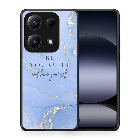 Θήκη Xiaomi Redmi Note 14S Be Yourself από τη Smartfits με σχέδιο στο πίσω μέρος και μαύρο περίβλημα | Xiaomi Redmi Note 14S Be Yourself case with colorful back and black bezels