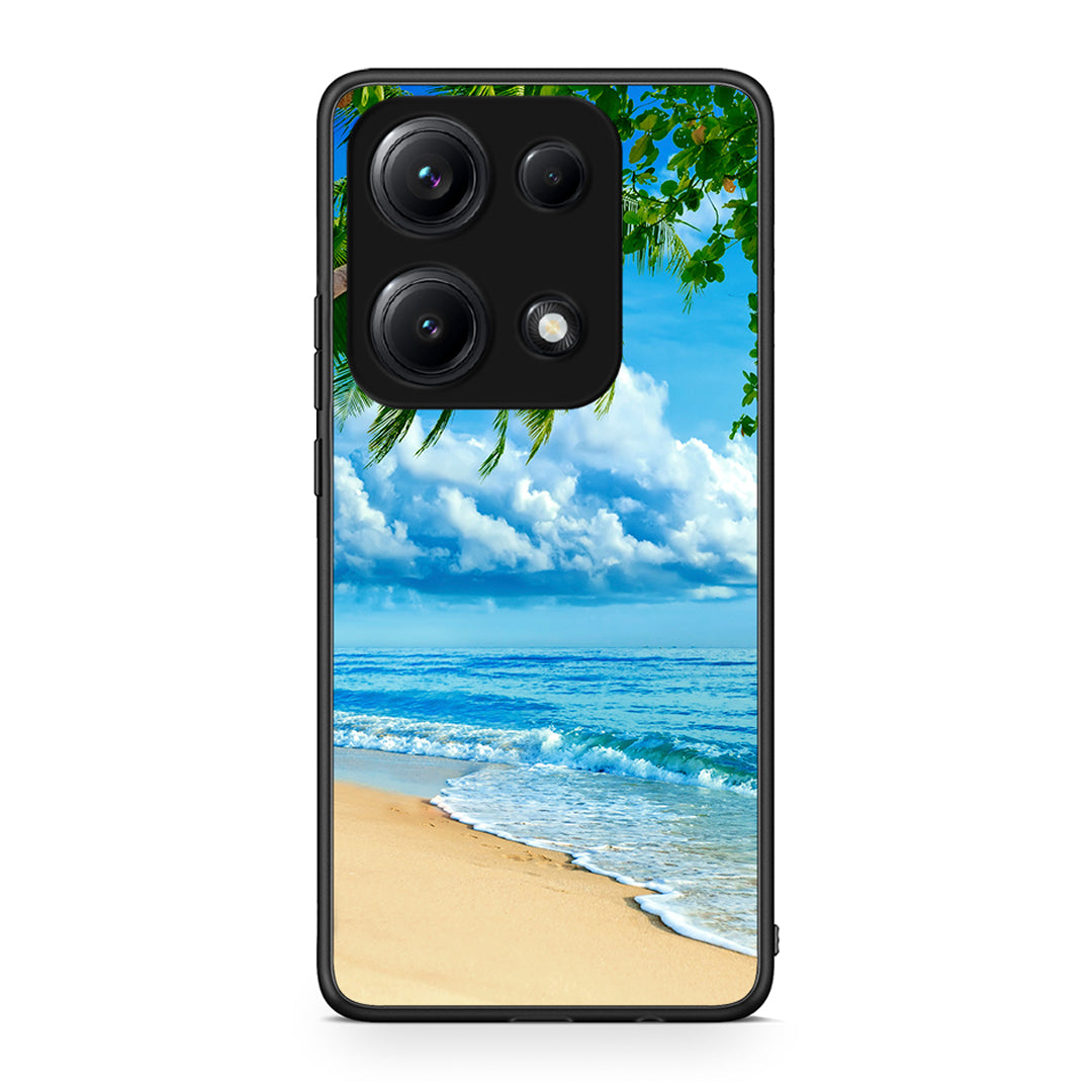 Xiaomi Redmi Note 14S Beautiful Beach θήκη από τη Smartfits με σχέδιο στο πίσω μέρος και μαύρο περίβλημα | Smartphone case with colorful back and black bezels by Smartfits