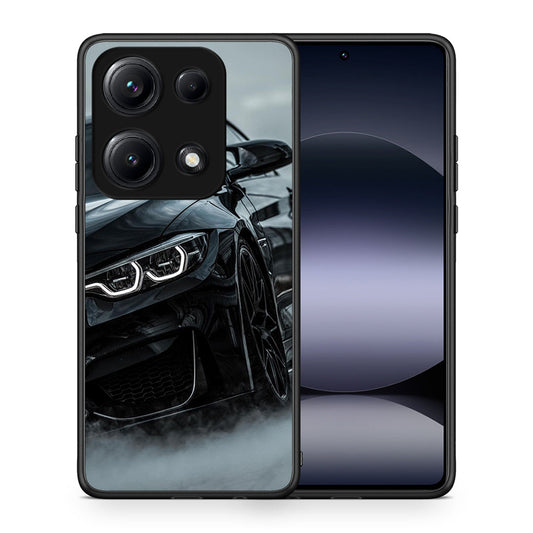 Θήκη Xiaomi Redmi Note 14S Black BMW από τη Smartfits με σχέδιο στο πίσω μέρος και μαύρο περίβλημα | Xiaomi Redmi Note 14S Black BMW case with colorful back and black bezels