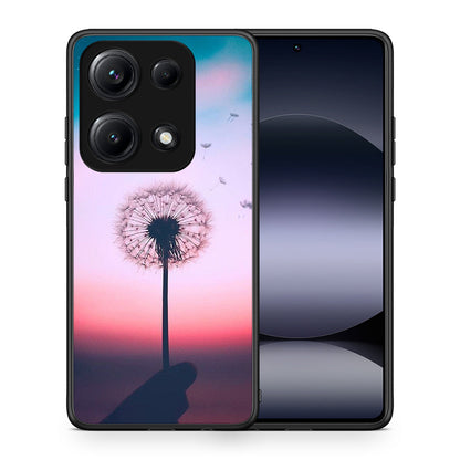 Θήκη Xiaomi Redmi Note 14S Wish Boho από τη Smartfits με σχέδιο στο πίσω μέρος και μαύρο περίβλημα | Xiaomi Redmi Note 14S Wish Boho case with colorful back and black bezels