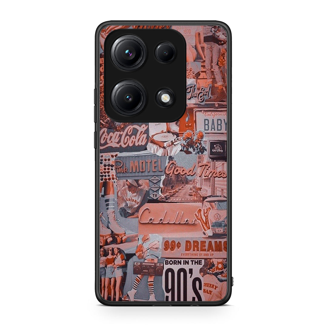 Xiaomi Redmi Note 14S Born In 90s θήκη από τη Smartfits με σχέδιο στο πίσω μέρος και μαύρο περίβλημα | Smartphone case with colorful back and black bezels by Smartfits