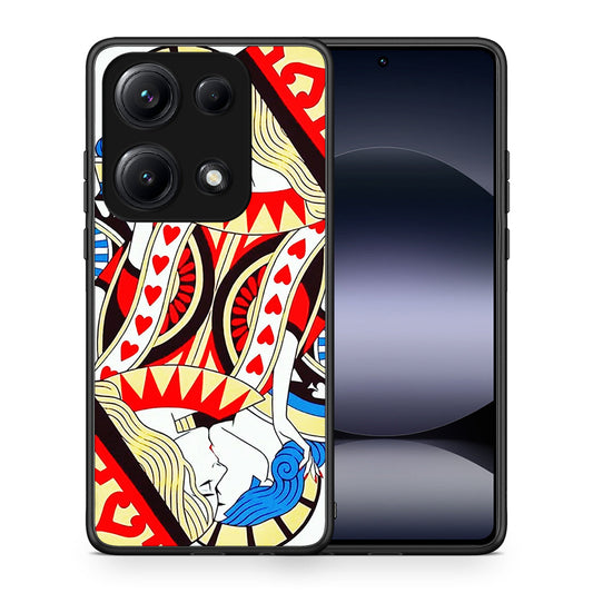 Θήκη Xiaomi Redmi Note 14S Card Love από τη Smartfits με σχέδιο στο πίσω μέρος και μαύρο περίβλημα | Xiaomi Redmi Note 14S Card Love case with colorful back and black bezels