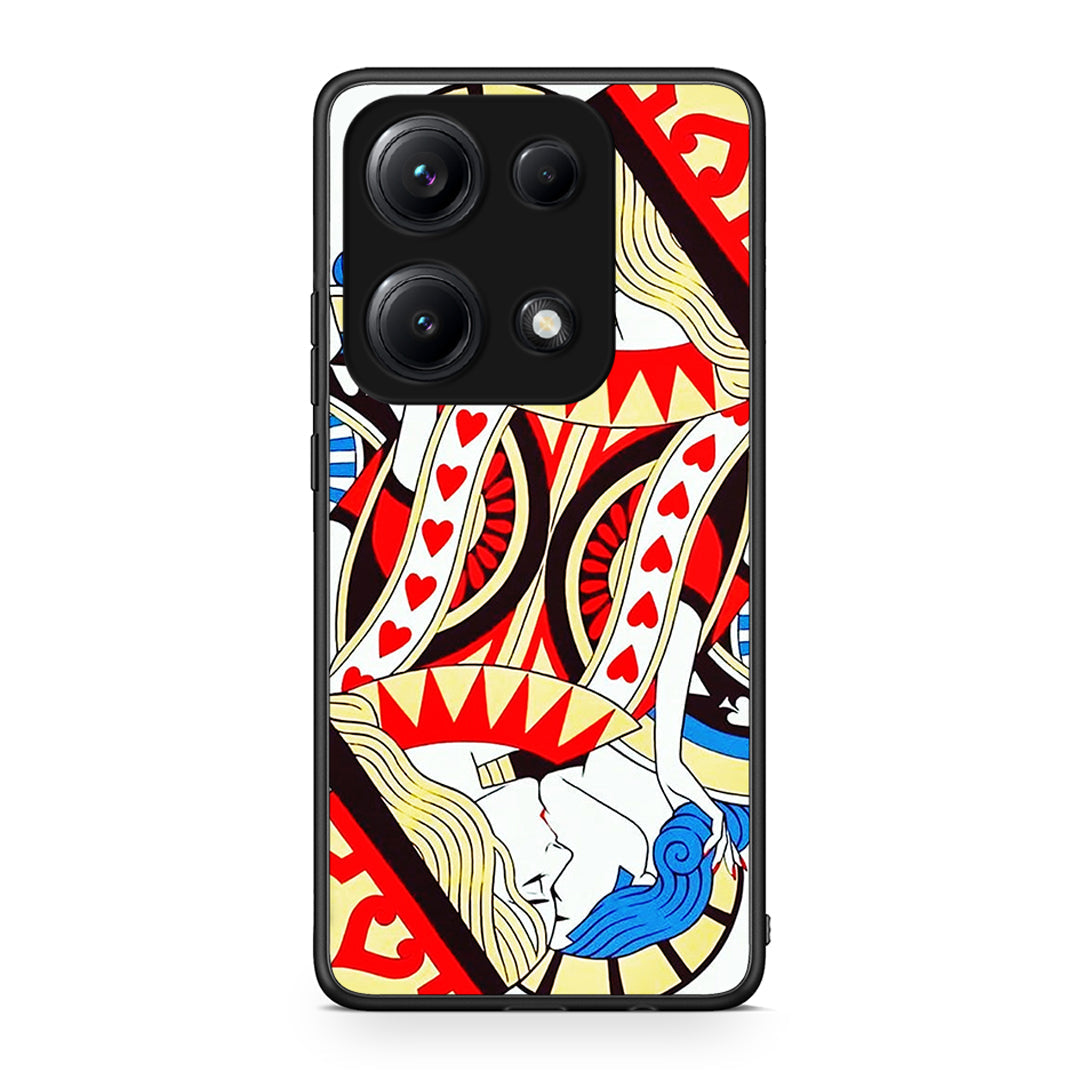 Xiaomi Redmi Note 14S Card Love θήκη από τη Smartfits με σχέδιο στο πίσω μέρος και μαύρο περίβλημα | Smartphone case with colorful back and black bezels by Smartfits