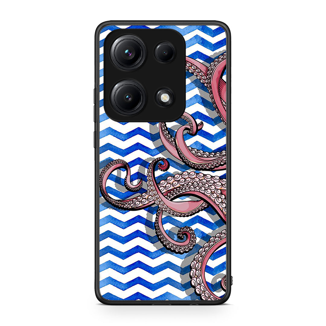 Xiaomi Redmi Note 14S Chevron Devilfish θήκη από τη Smartfits με σχέδιο στο πίσω μέρος και μαύρο περίβλημα | Smartphone case with colorful back and black bezels by Smartfits