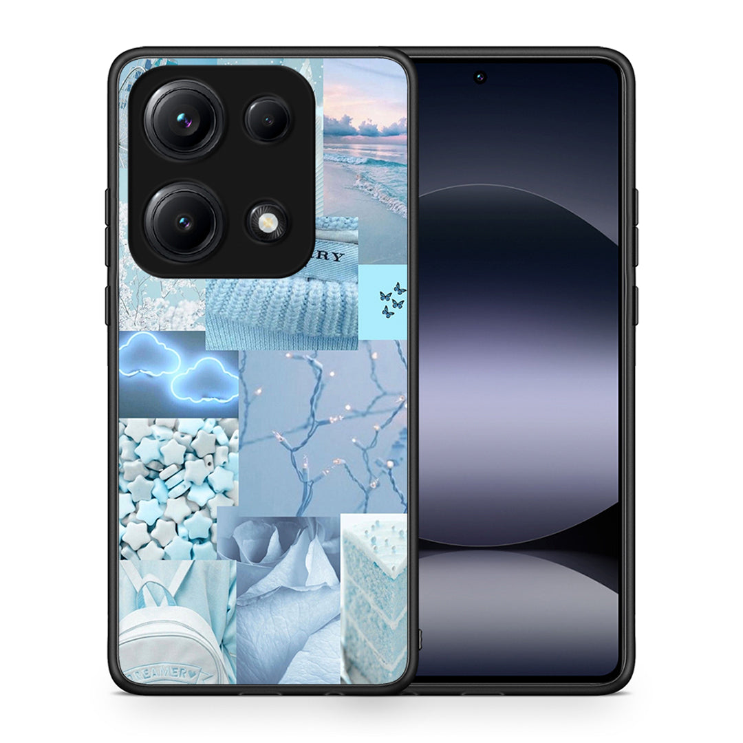 Θήκη Xiaomi Redmi Note 14S Ciel Aesthetic Collage από τη Smartfits με σχέδιο στο πίσω μέρος και μαύρο περίβλημα | Xiaomi Redmi Note 14S Ciel Aesthetic Collage case with colorful back and black bezels