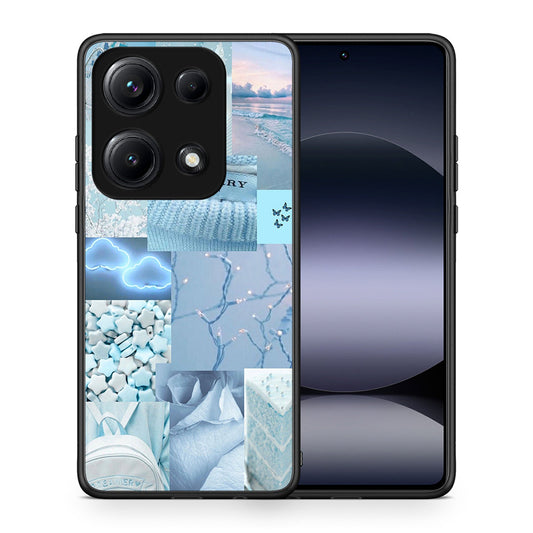 Θήκη Xiaomi Redmi Note 14S Ciel Aesthetic Collage από τη Smartfits με σχέδιο στο πίσω μέρος και μαύρο περίβλημα | Xiaomi Redmi Note 14S Ciel Aesthetic Collage case with colorful back and black bezels