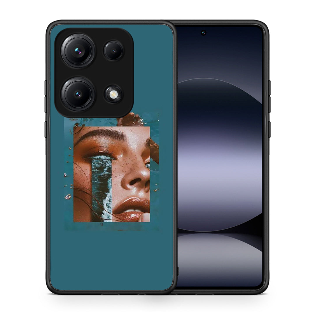 Θήκη Xiaomi Redmi Note 14S Cry An Ocean από τη Smartfits με σχέδιο στο πίσω μέρος και μαύρο περίβλημα | Xiaomi Redmi Note 14S Cry An Ocean case with colorful back and black bezels