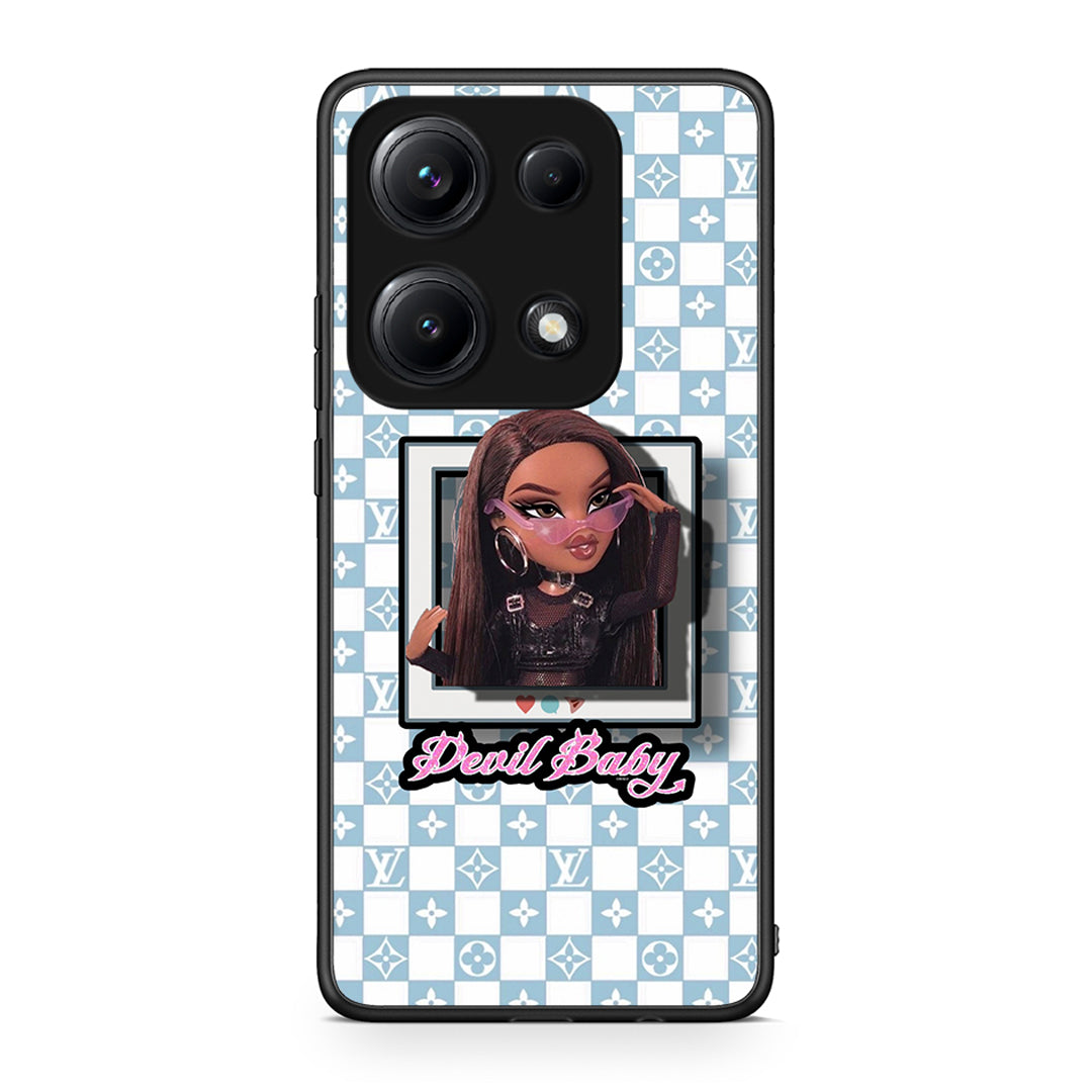 Xiaomi Redmi Note 14S Devil Baby Θήκη Αγίου Βαλεντίνου από τη Smartfits με σχέδιο στο πίσω μέρος και μαύρο περίβλημα | Smartphone case with colorful back and black bezels by Smartfits