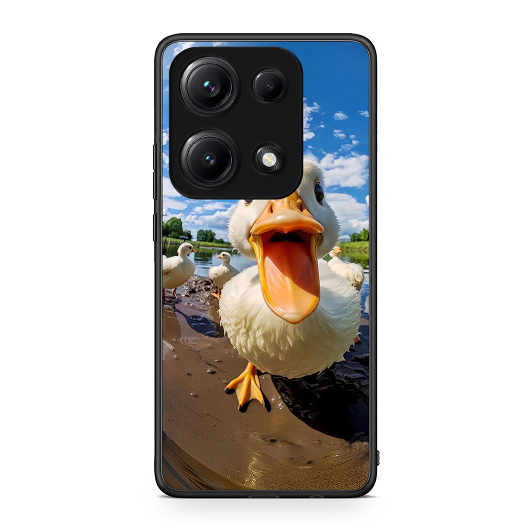 Xiaomi Redmi Note 14S Duck Face θήκη από τη Smartfits με σχέδιο στο πίσω μέρος και μαύρο περίβλημα | Smartphone case with colorful back and black bezels by Smartfits
