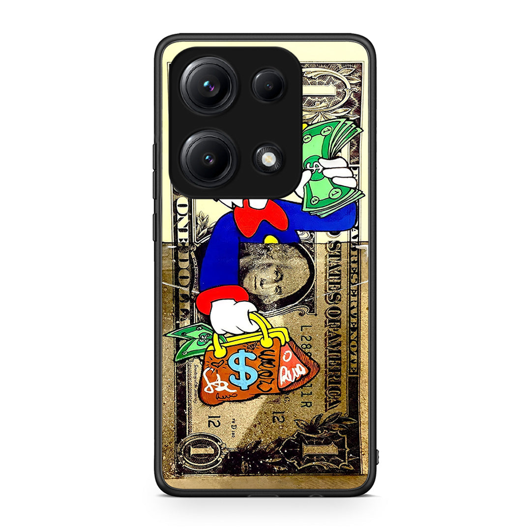 Xiaomi Redmi Note 14S Duck Money Θήκη από τη Smartfits με σχέδιο στο πίσω μέρος και μαύρο περίβλημα | Smartphone case with colorful back and black bezels by Smartfits