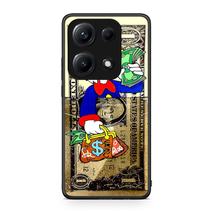 Xiaomi Redmi Note 14S Duck Money Θήκη από τη Smartfits με σχέδιο στο πίσω μέρος και μαύρο περίβλημα | Smartphone case with colorful back and black bezels by Smartfits