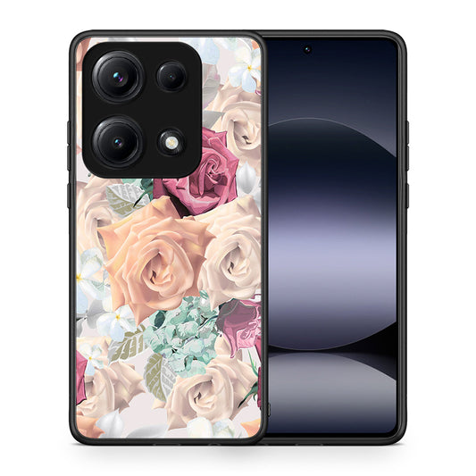 Θήκη Xiaomi Redmi Note 14S Bouquet Floral από τη Smartfits με σχέδιο στο πίσω μέρος και μαύρο περίβλημα | Xiaomi Redmi Note 14S Bouquet Floral case with colorful back and black bezels