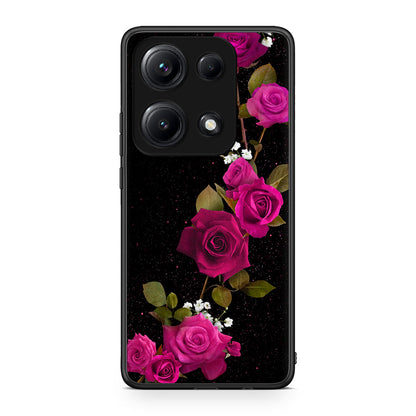 4 - Xiaomi Redmi Note 14S Red Roses Flower case, cover, bumper