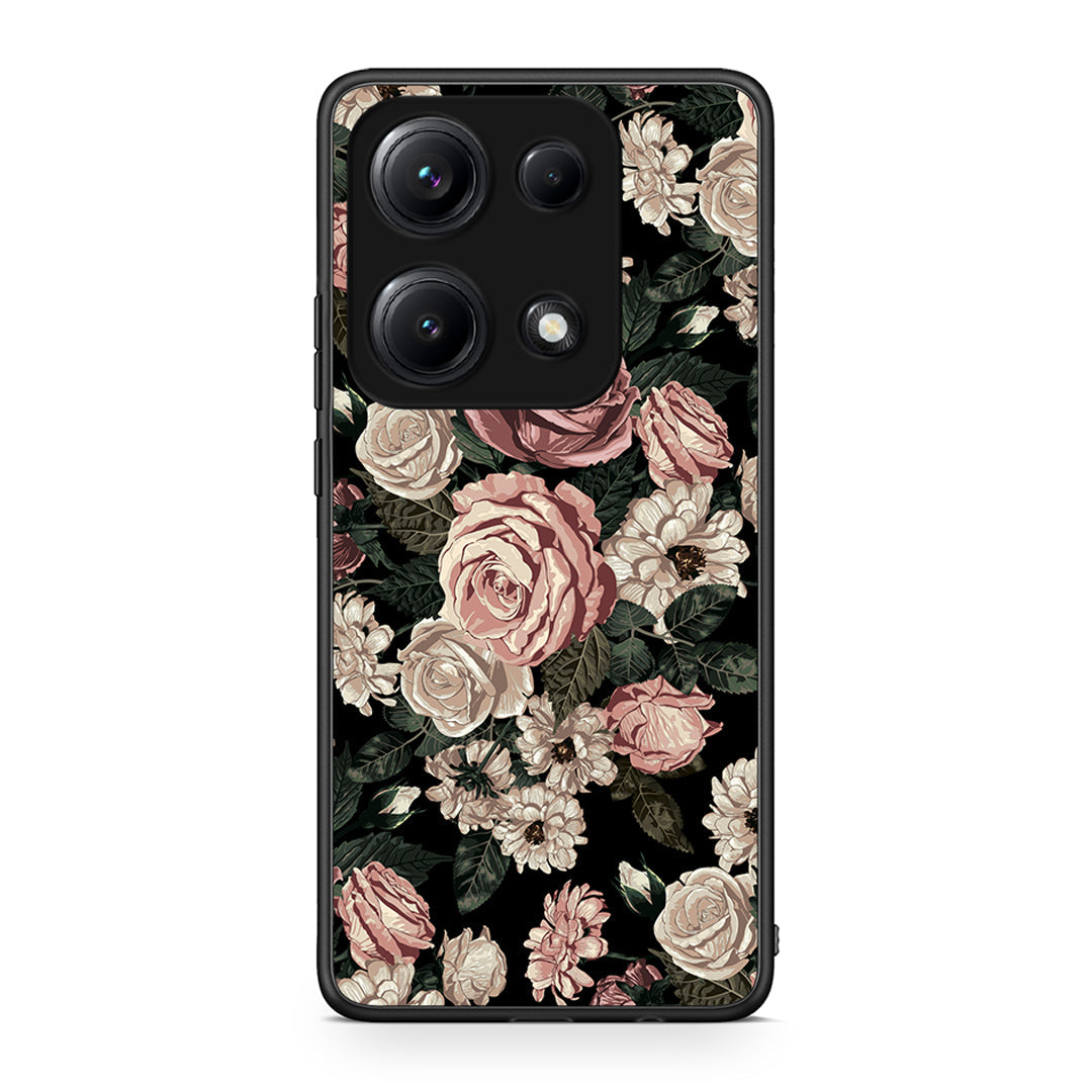 4 - Xiaomi Redmi Note 14S Wild Roses Flower case, cover, bumper
