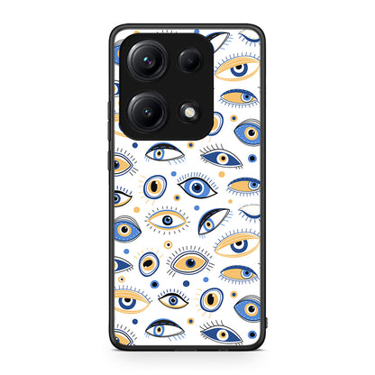 Xiaomi Redmi Note 14S Ftou Ftou θήκη από τη Smartfits με σχέδιο στο πίσω μέρος και μαύρο περίβλημα | Smartphone case with colorful back and black bezels by Smartfits