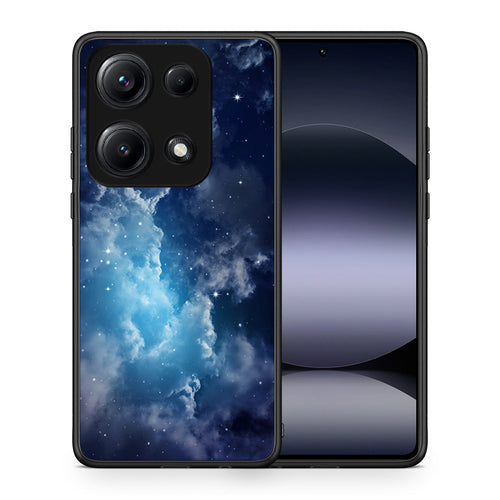 Θήκη Xiaomi Redmi Note 14S Blue Sky Galaxy από τη Smartfits με σχέδιο στο πίσω μέρος και μαύρο περίβλημα | Xiaomi Redmi Note 14S Blue Sky Galaxy case with colorful back and black bezels