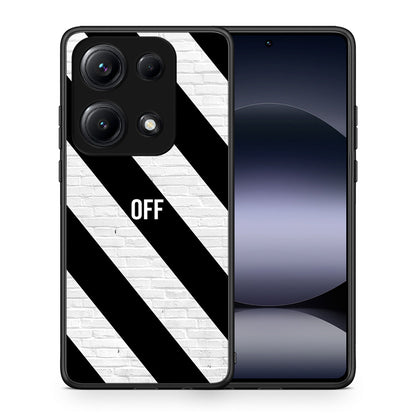Θήκη Xiaomi Redmi Note 14S Get Off από τη Smartfits με σχέδιο στο πίσω μέρος και μαύρο περίβλημα | Xiaomi Redmi Note 14S Get Off case with colorful back and black bezels