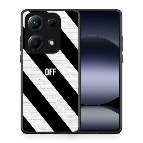 Θήκη Xiaomi Redmi Note 14S Get Off από τη Smartfits με σχέδιο στο πίσω μέρος και μαύρο περίβλημα | Xiaomi Redmi Note 14S Get Off case with colorful back and black bezels
