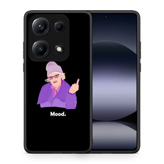 Θήκη Xiaomi Redmi Note 14S Grandma Mood Black από τη Smartfits με σχέδιο στο πίσω μέρος και μαύρο περίβλημα | Xiaomi Redmi Note 14S Grandma Mood Black case with colorful back and black bezels
