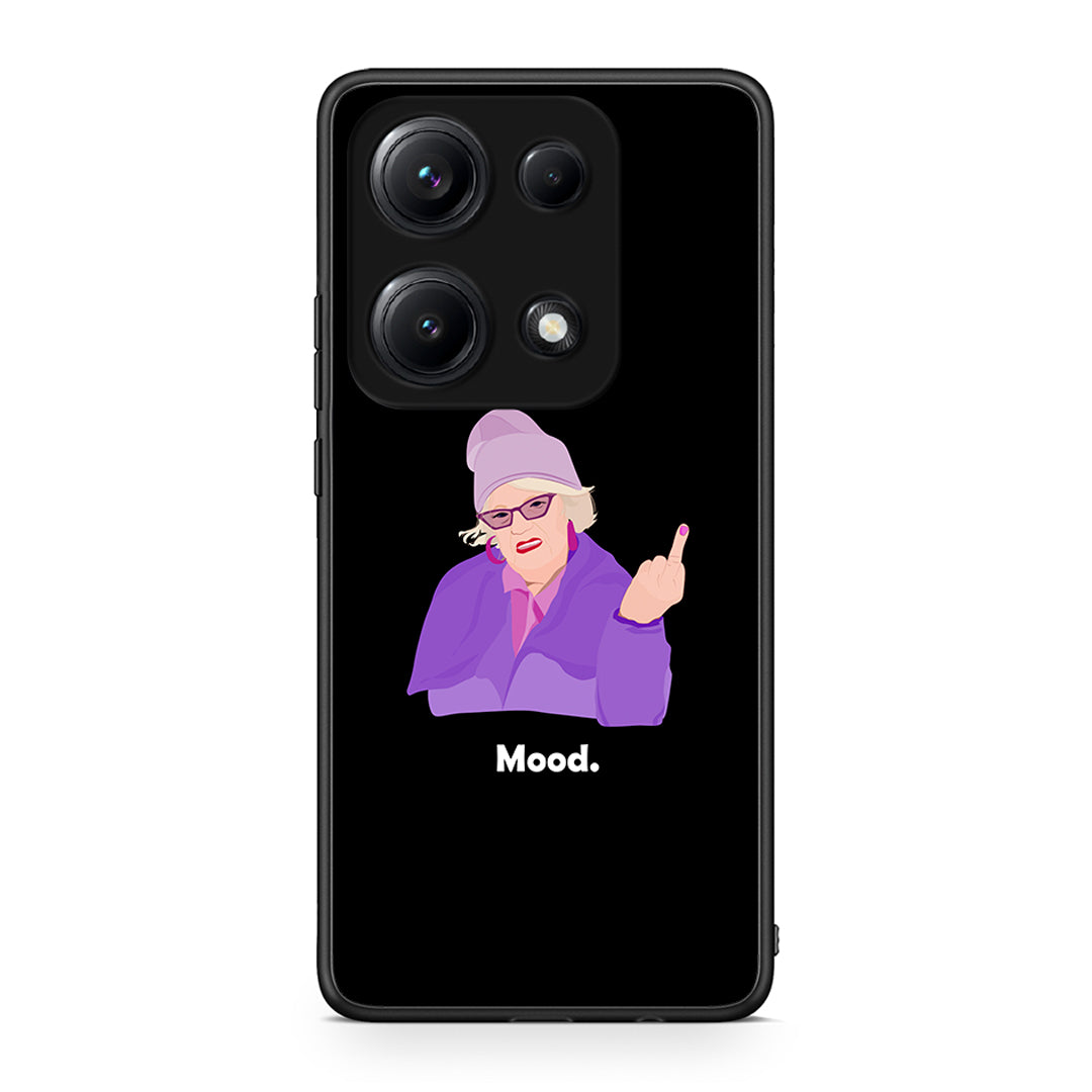 Xiaomi Redmi Note 14S Grandma Mood Black θήκη από τη Smartfits με σχέδιο στο πίσω μέρος και μαύρο περίβλημα | Smartphone case with colorful back and black bezels by Smartfits