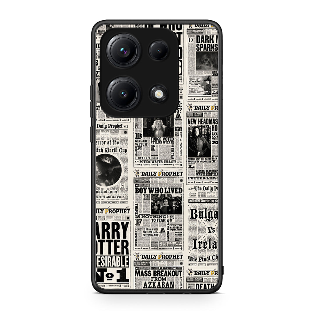 Xiaomi Redmi Note 14S Harry Paper θήκη από τη Smartfits με σχέδιο στο πίσω μέρος και μαύρο περίβλημα | Smartphone case with colorful back and black bezels by Smartfits
