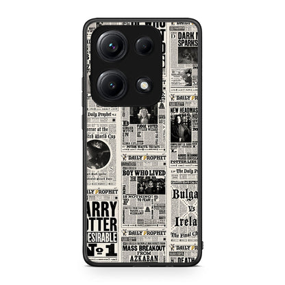 Xiaomi Redmi Note 14S Harry Paper θήκη από τη Smartfits με σχέδιο στο πίσω μέρος και μαύρο περίβλημα | Smartphone case with colorful back and black bezels by Smartfits