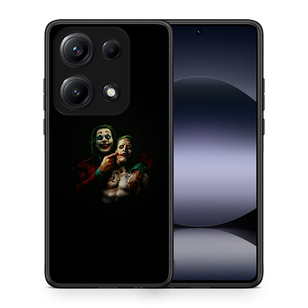 Θήκη Xiaomi Redmi Note 14S Clown Hero από τη Smartfits με σχέδιο στο πίσω μέρος και μαύρο περίβλημα | Xiaomi Redmi Note 14S Clown Hero case with colorful back and black bezels
