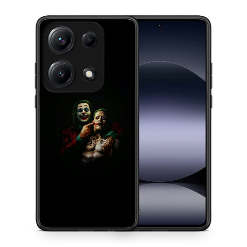 Θήκη Xiaomi Redmi Note 14S Clown Hero από τη Smartfits με σχέδιο στο πίσω μέρος και μαύρο περίβλημα | Xiaomi Redmi Note 14S Clown Hero case with colorful back and black bezels