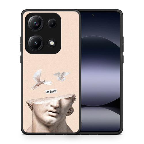 Θήκη Xiaomi Redmi Note 14S In Love από τη Smartfits με σχέδιο στο πίσω μέρος και μαύρο περίβλημα | Xiaomi Redmi Note 14S In Love case with colorful back and black bezels