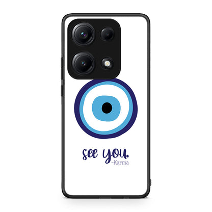 Xiaomi Redmi Note 14S Karma Says θήκη από τη Smartfits με σχέδιο στο πίσω μέρος και μαύρο περίβλημα | Smartphone case with colorful back and black bezels by Smartfits