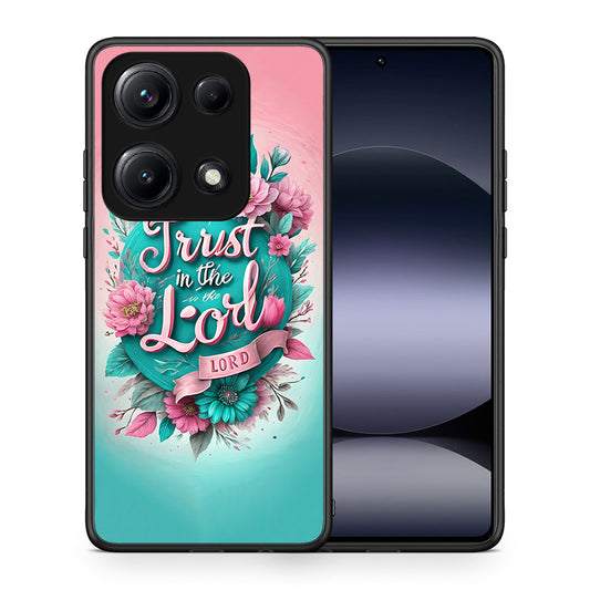 Θήκη Xiaomi Redmi Note 14S Lord Trust από τη Smartfits με σχέδιο στο πίσω μέρος και μαύρο περίβλημα | Xiaomi Redmi Note 14S Lord Trust case with colorful back and black bezels