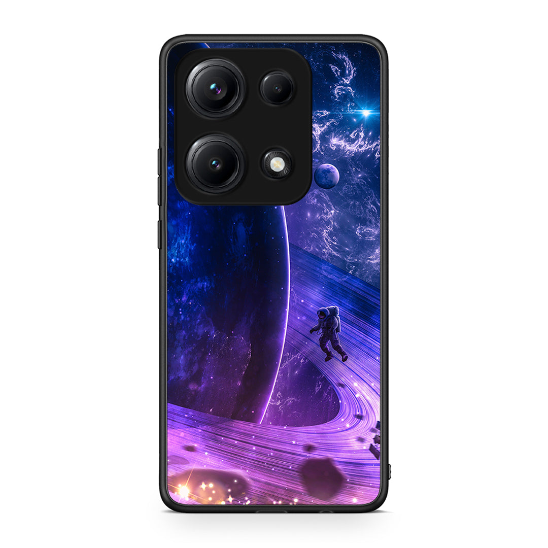 Xiaomi Redmi Note 14S Lost Astronaut θήκη από τη Smartfits με σχέδιο στο πίσω μέρος και μαύρο περίβλημα | Smartphone case with colorful back and black bezels by Smartfits